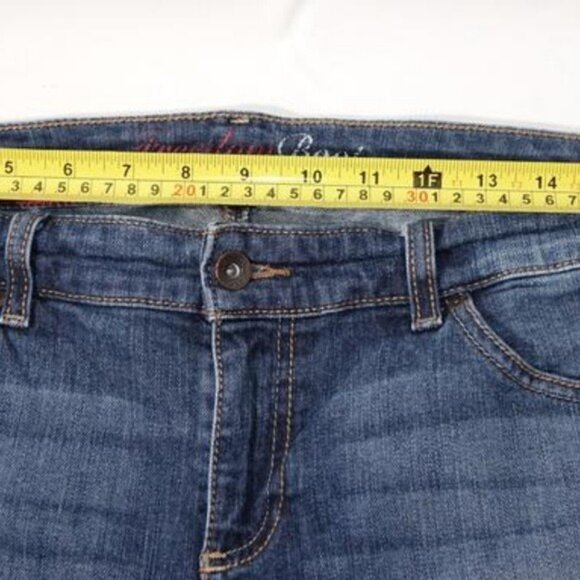 Y2K Tommy Hilfiger Freedom Bootcut Jeans Size 14R Stretch Flap Pockets - Picture 4 of 10